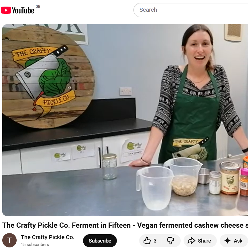 Ferment in Fifteen - Vegan fermented cashew 'cheese'