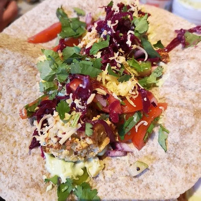 Crispy Cauliflower Tacos with Reclaimed Red
