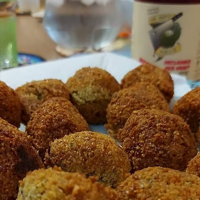 Homemade falafels
