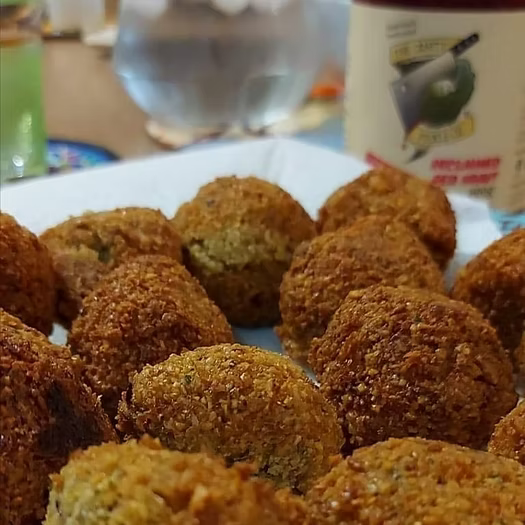 Homemade falafels