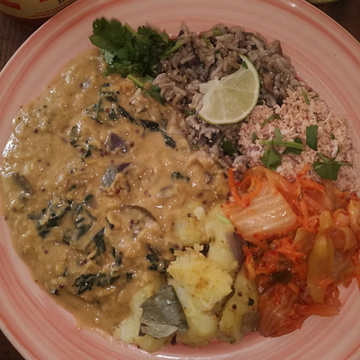Tarka Dhal with Kimchi